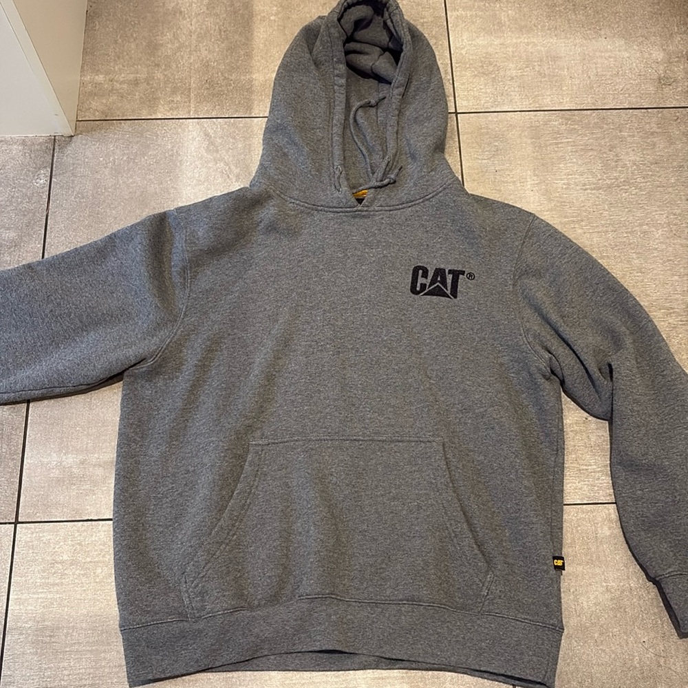 Men’s dark gray CAT hoodie
